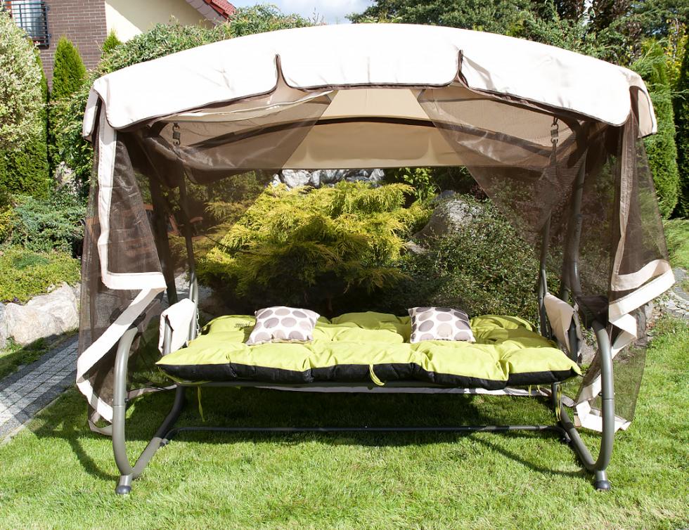 PODUSZKA MATERAC NA ŁAWKĘ HUŚTAWKĘ OGRODOWĄ PISTACJOWA - PODUSZKA MATERAC NA ŁAWKĘ HUŚTAWKĘ OGRODOWĄ PISTACJOWA - obrazek 4