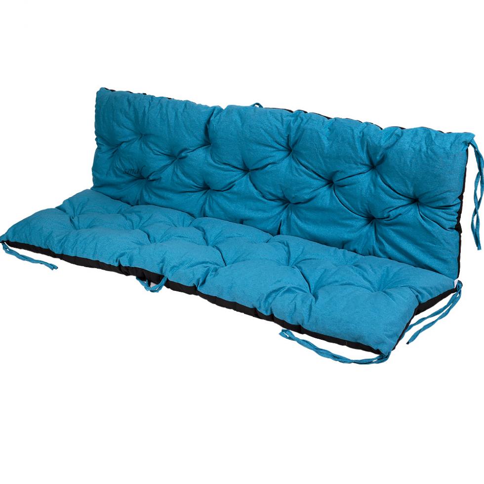 PODUSZKA MATERAC NA ŁAWKĘ HUŚTAWKĘ OGRODOWĄ TURKUSOWA - PODUSZKA MATERAC NA ŁAWKĘ HUŚTAWKĘ OGRODOWĄ TURKUSOWA