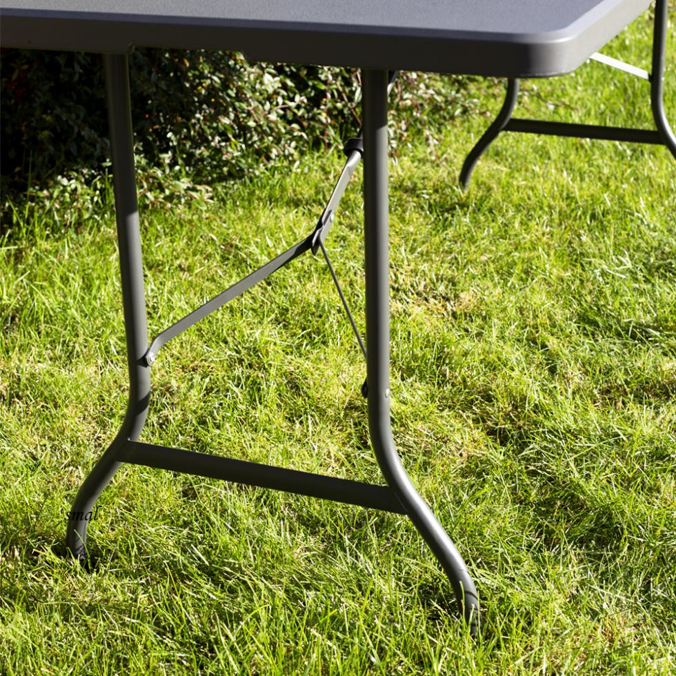 STÓŁ CATERINGOWY OGRODOWY SKŁADANY dł. 180 cm SZARY - stół składany dł. 180 cm SZARY - obrazek 11