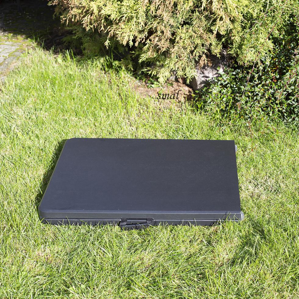 STÓŁ CATERINGOWY OGRODOWY SKŁADANY dł. 180 cm CZARNY - stół składany dł. 180 cm CZARNY - obrazek 11