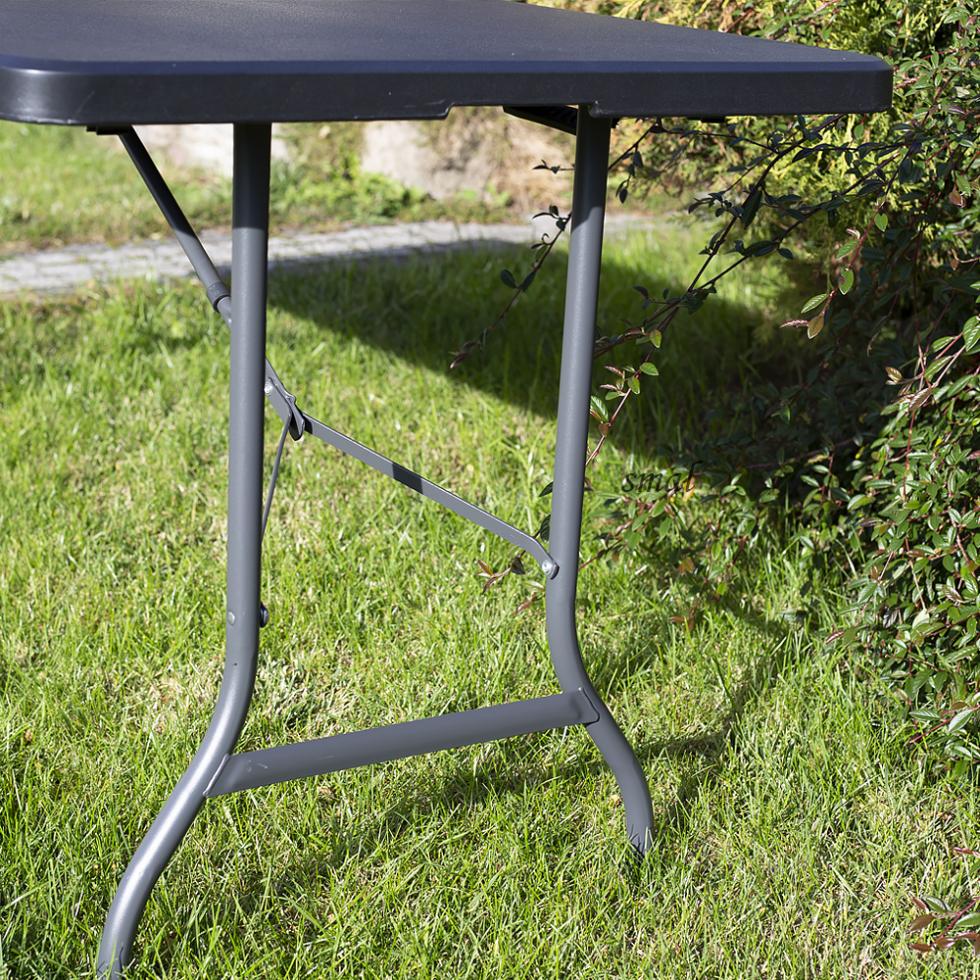 STÓŁ CATERINGOWY OGRODOWY SKŁADANY dł. 180 cm CZARNY - stół składany dł. 180 cm CZARNY - obrazek 13