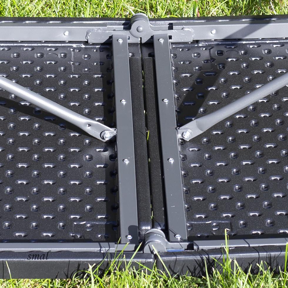 STÓŁ CATERINGOWY OGRODOWY SKŁADANY dł. 180 cm CZARNY - stół składany dł. 180 cm CZARNY - obrazek 15