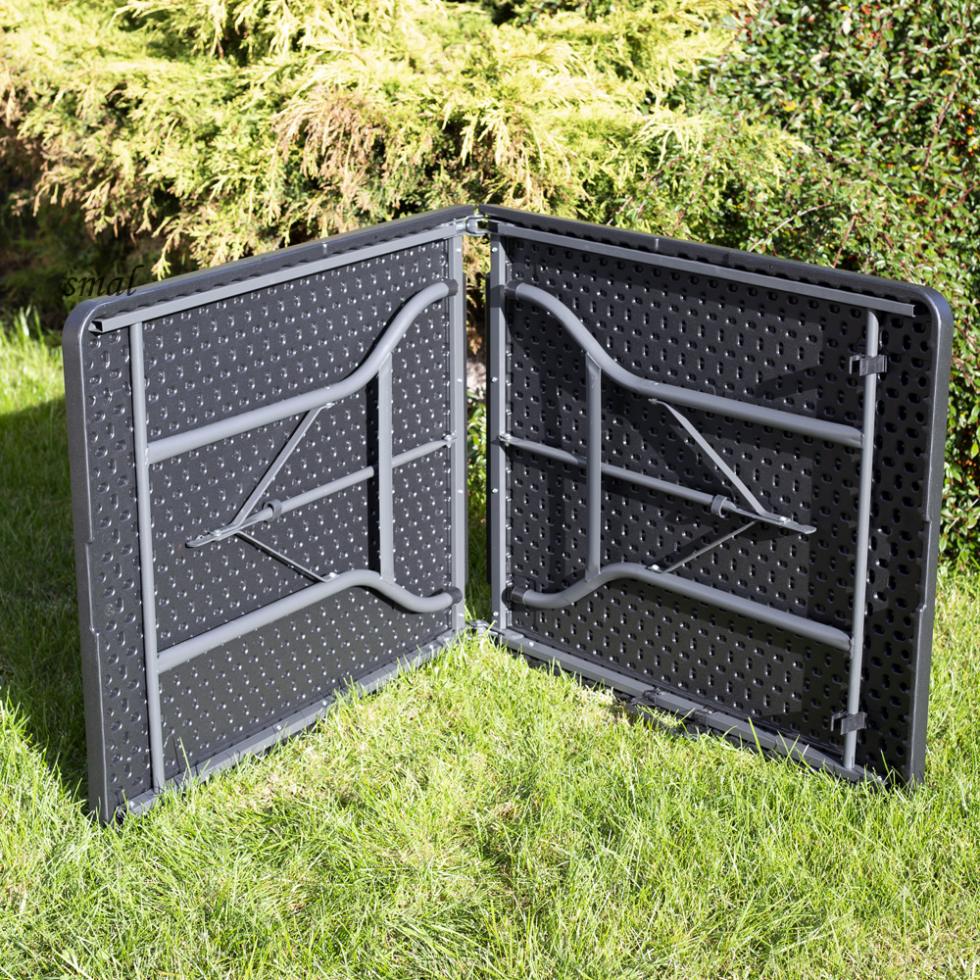 STÓŁ CATERINGOWY OGRODOWY SKŁADANY dł. 180 cm CZARNY - stół składany dł. 180 cm CZARNY - obrazek 16