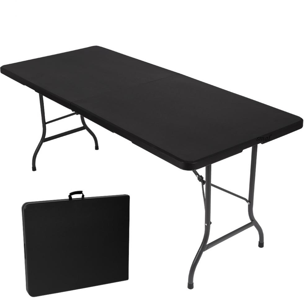 STÓŁ CATERINGOWY OGRODOWY SKŁADANY dł. 180 cm CZARNY - stół składany dł. 180 cm CZARNY - obrazek 17