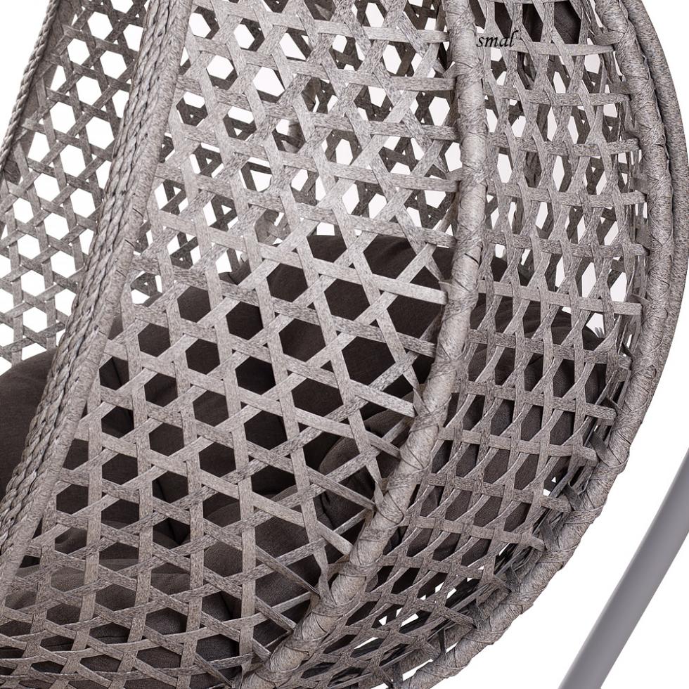 FOTEL WISZĄCY ogrodowy bujany kosz kokon MAJORKA - SZARY - Fotel MAJORKA - Szary - obrazek 8