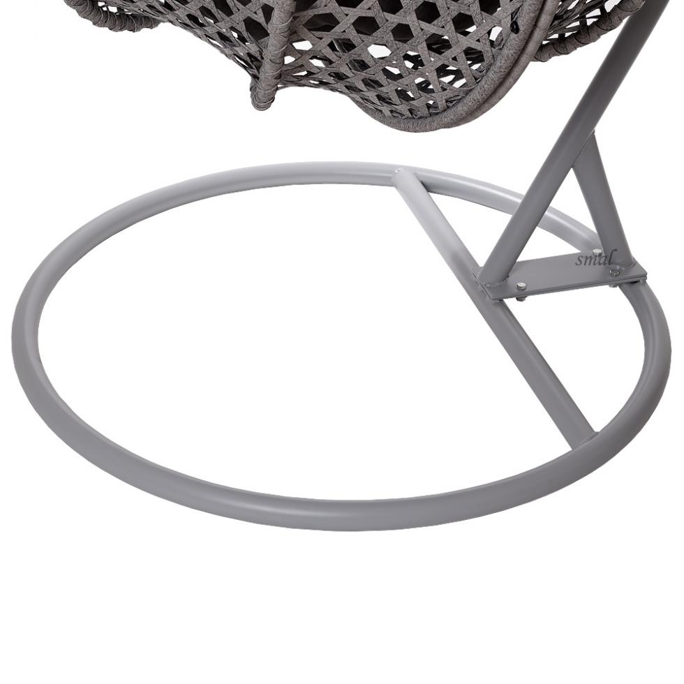 FOTEL WISZĄCY ogrodowy bujany kosz kokon MAJORKA - SZARY - Fotel MAJORKA - Szary - obrazek 10