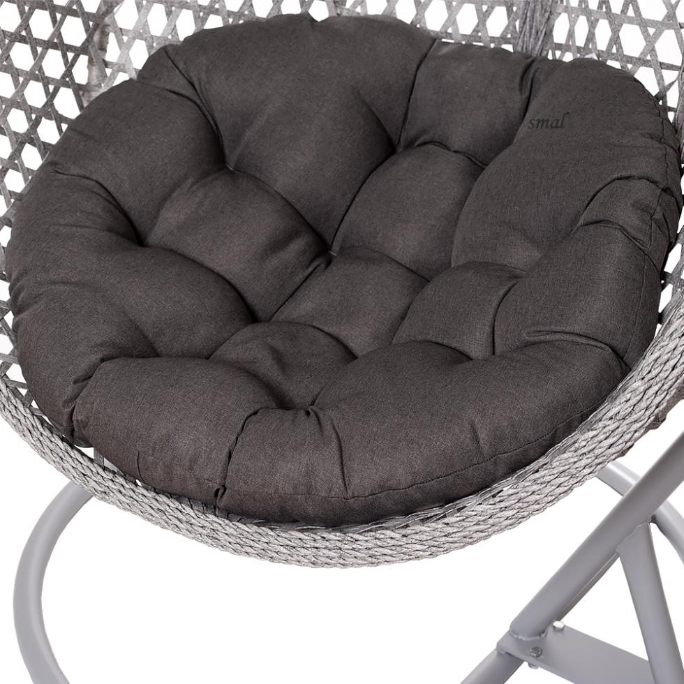 FOTEL WISZĄCY ogrodowy bujany kosz kokon MAJORKA - SZARY - Fotel MAJORKA - Szary - obrazek 12