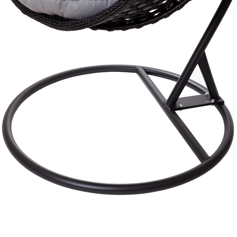 FOTEL WISZĄCY ogrodowy bujany kosz kokon MAJORKA - CZARNY - Fotel MAJORKA - Czarny - obrazek 9