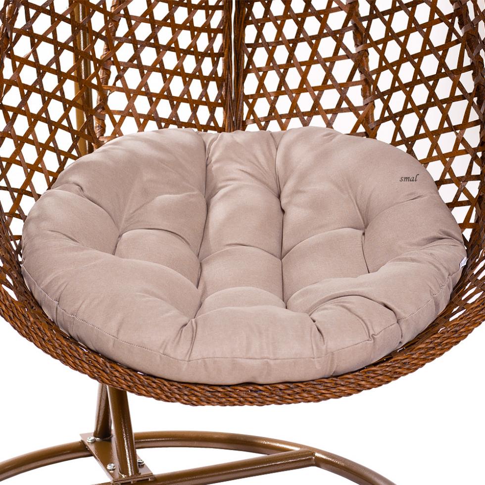 FOTEL WISZĄCY ogrodowy bujany kosz kokon MAJORKA - BRĄZOWY - Fotel MAJORKA - BRĄZOWY - obrazek 12