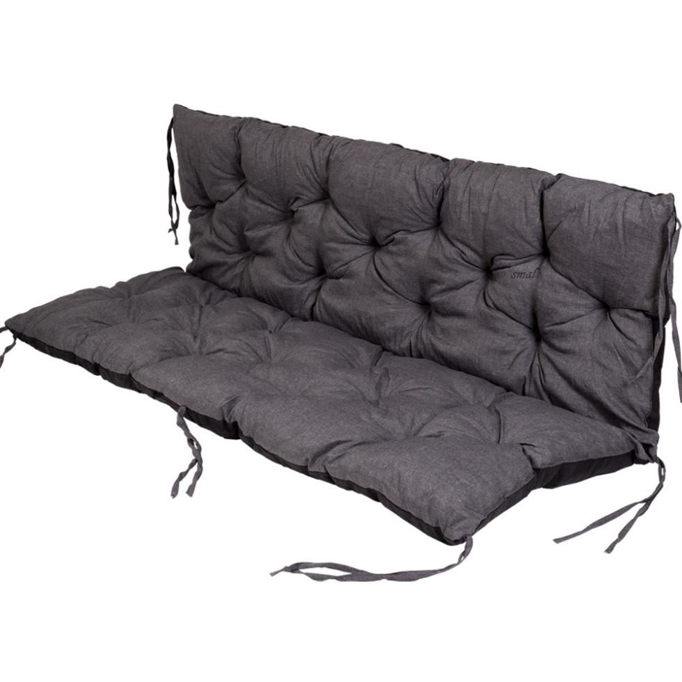 PODUSZKA MATERAC NA ŁAWKĘ HUŚTAWKĘ OGRODOWĄ CIEMNO SZARA - PODUSZKA MATERAC NA ŁAWKĘ HUŚTAWKĘ OGRODOWĄ PISTACJOWA