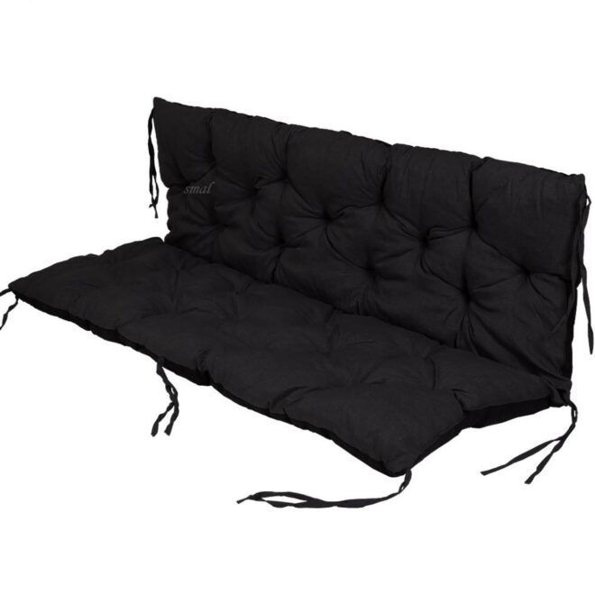 PODUSZKA MATERAC NA ŁAWKĘ HUŚTAWKĘ OGRODOWĄ CZARNY - PODUSZKA MATERAC NA ŁAWKĘ HUŚTAWKĘ OGRODOWĄ BRĄZOWA