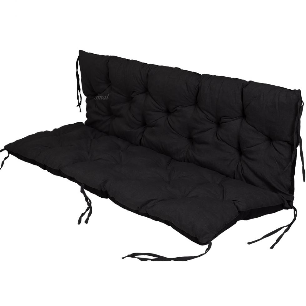 PODUSZKA MATERAC NA ŁAWKĘ HUŚTAWKĘ OGRODOWĄ CZARNY - PODUSZKA MATERAC NA ŁAWKĘ HUŚTAWKĘ OGRODOWĄ BRĄZOWA