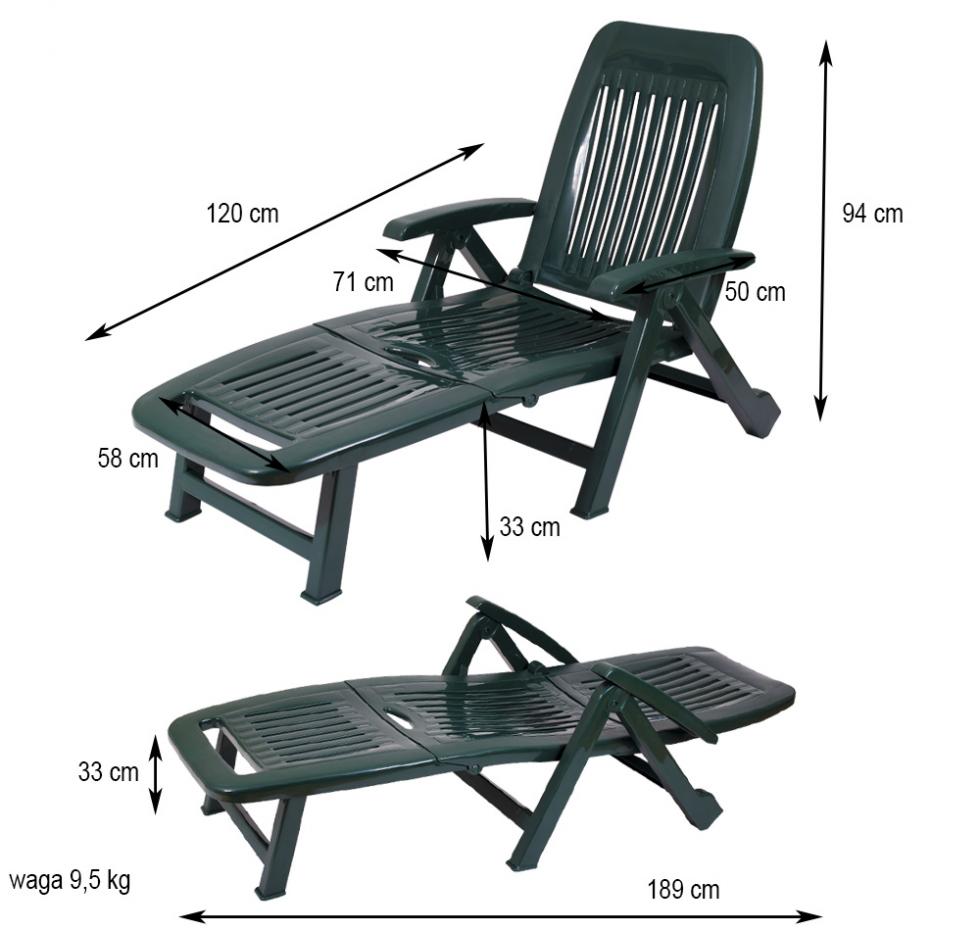 Leżak Basenowy Relaksacyjno - Wypoczynkowy Fiorello ZIELONY - Leżak Basenowy Relaksacyjno - Wypoczynkowy Fiorello Zielony - obrazek 11