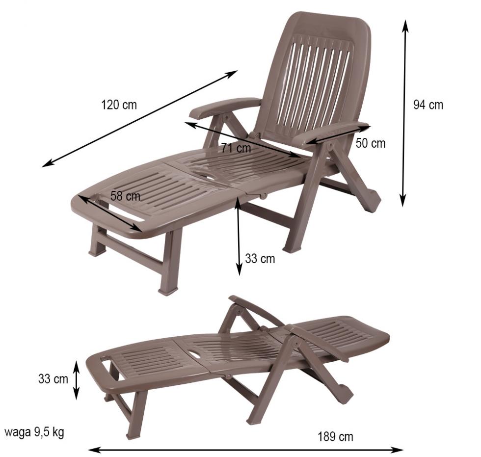 Leżak Basenowy Relaksacyjno - Wypoczynkowy Fiorello Beżowy - Leżak Basenowy Relaksacyjno - Wypoczynkowy Fiorello Beżowy - obrazek 12