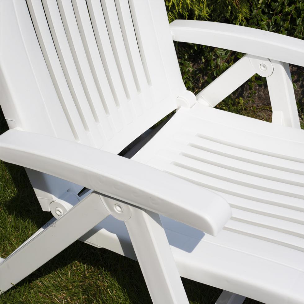 Leżak Basenowy Relaksacyjno - Wypoczynkowy Fiorello Biały z poduszką SZARĄ - Leżak Basenowy Relaksacyjno - Wypoczynkowy Fiorello Biały z poduszką SZARĄ - obrazek 8