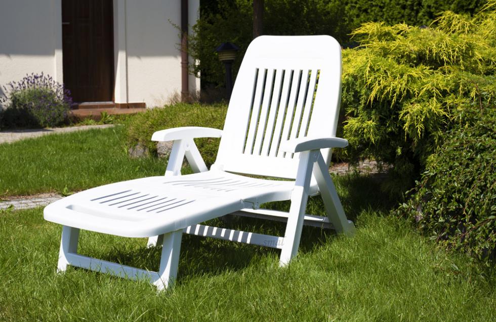 Leżak Basenowy Relaksacyjno - Wypoczynkowy Fiorello Biały z poduszką BRĄZOWĄ - Leżak Basenowy Relaksacyjno - Wypoczynkowy Fiorello Biały z poduszką BRĄZOWĄ - obrazek 5