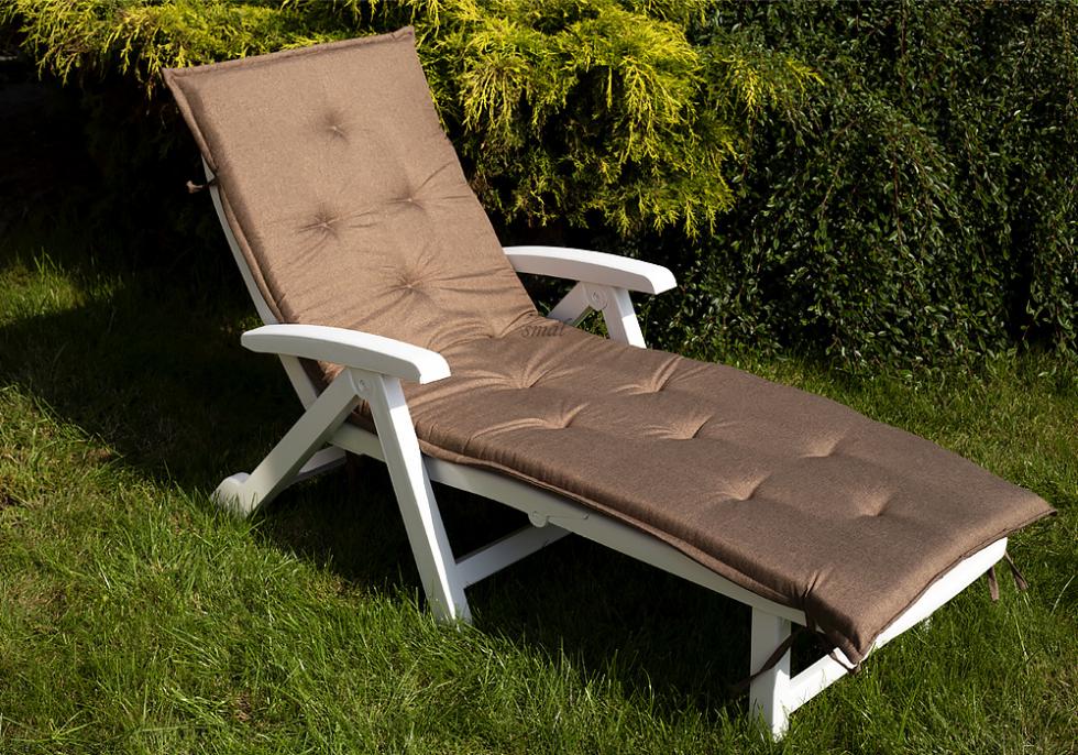 MATERAC PODUSZKA NA LEŻAK BASENOWY BRĄZOWA WODOODPORNA GRUBA - MATERAC PODUSZKA NA LEŻAK BASENOWY BRĄZOWA WODOODPORNA GRUBA - obrazek 2