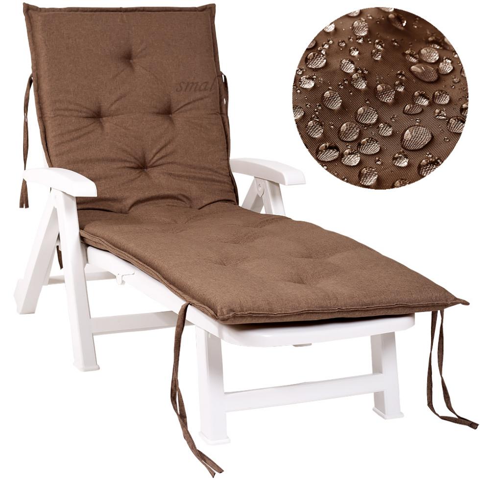 MATERAC PODUSZKA NA LEŻAK BASENOWY BRĄZOWA WODOODPORNA GRUBA - MATERAC PODUSZKA NA LEŻAK BASENOWY BRĄZOWA WODOODPORNA GRUBA - obrazek 6