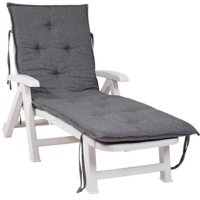 MATERAC PODUSZKA NA LEŻAK BASENOWY CIEMNO SZARY WODOODPORNA GRUBA  - MATERAC PODUSZKA NA LEŻAK BASENOWY CIEMNO SZARA WODOODPORNA GRUBA