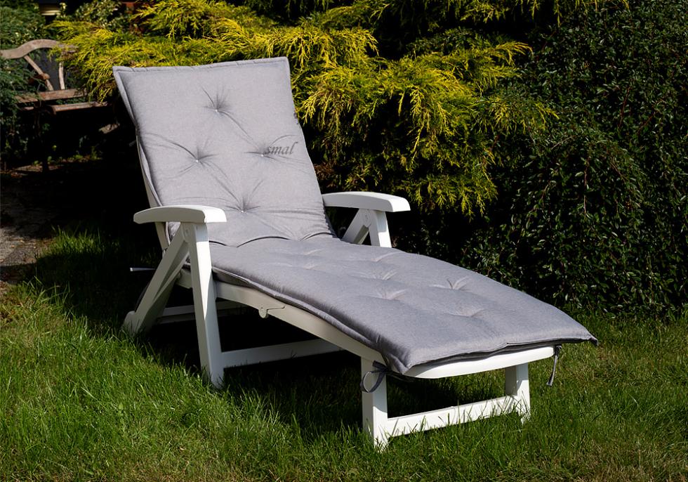 MATERAC PODUSZKA NA LEŻAK BASENOWY SZARA WODOODPORNA GRUBA - MATERAC PODUSZKA NA LEŻAK BASENOWY SZARA WODOODPORNA GRUBA - obrazek 4