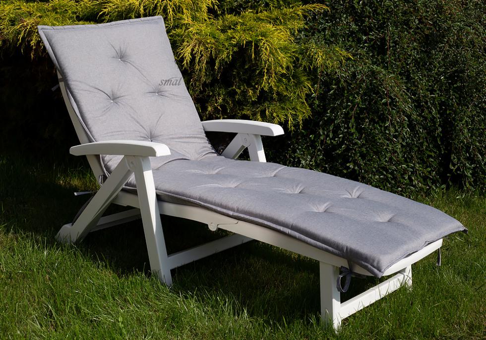 MATERAC PODUSZKA NA LEŻAK BASENOWY SZARA WODOODPORNA GRUBA - MATERAC PODUSZKA NA LEŻAK BASENOWY SZARA WODOODPORNA GRUBA - obrazek 5