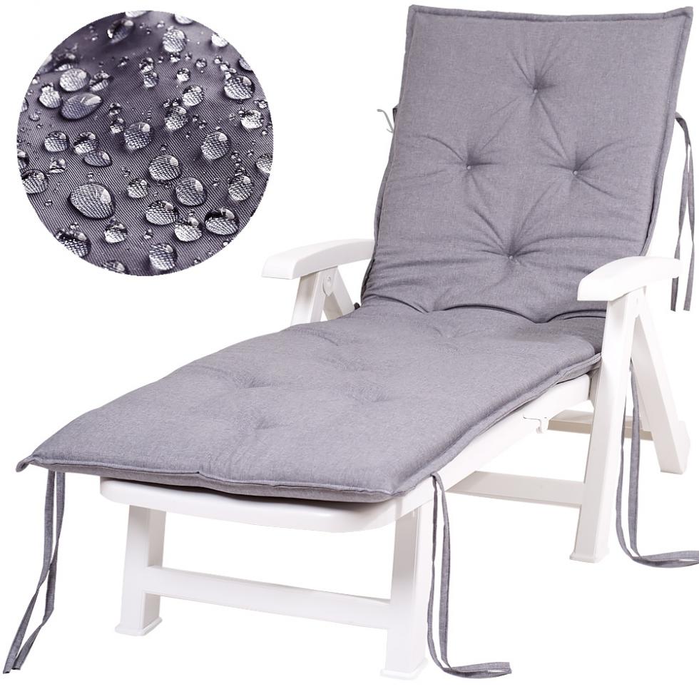 MATERAC PODUSZKA NA LEŻAK BASENOWY SZARA WODOODPORNA GRUBA - MATERAC PODUSZKA NA LEŻAK BASENOWY SZARA WODOODPORNA GRUBA - obrazek 8