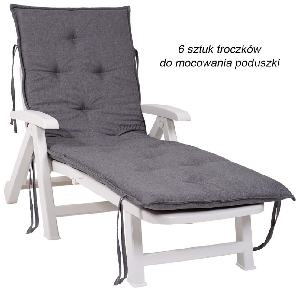 Leżak Basenowy Relaksacyjno - Wypoczynkowy Fiorello Biały z poduszką CIEMNO SZARĄ - Leżak Basenowy Relaksacyjno - Wypoczynkowy Fiorello Biały z poduszką CIEMNO SZARĄ - obrazek 19