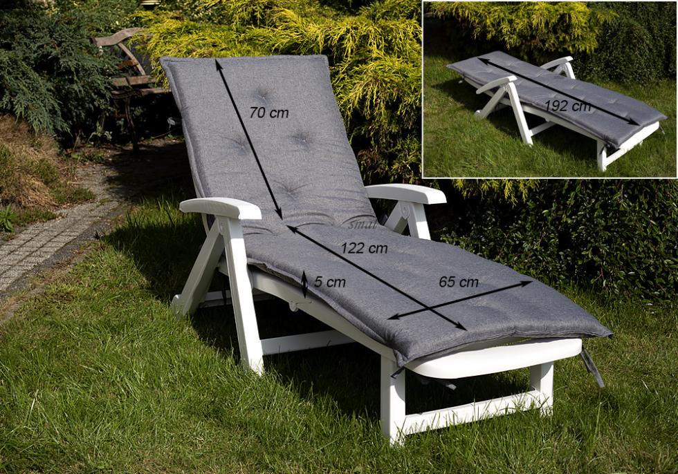 Leżak Basenowy Relaksacyjno - Wypoczynkowy Fiorello Biały z poduszką CIEMNO SZARĄ - Leżak Basenowy Relaksacyjno - Wypoczynkowy Fiorello Biały z poduszką CIEMNO SZARĄ - obrazek 23