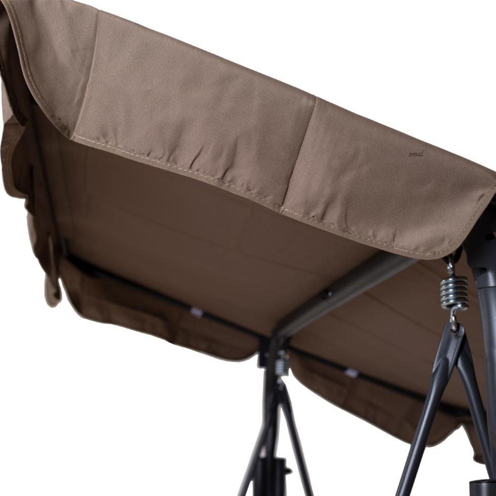 HUŚTAWKA OGRODOWA 3-osobowa ROXI METALOWA BEŻOWA - Huśtawka ROXI - obrazek 5