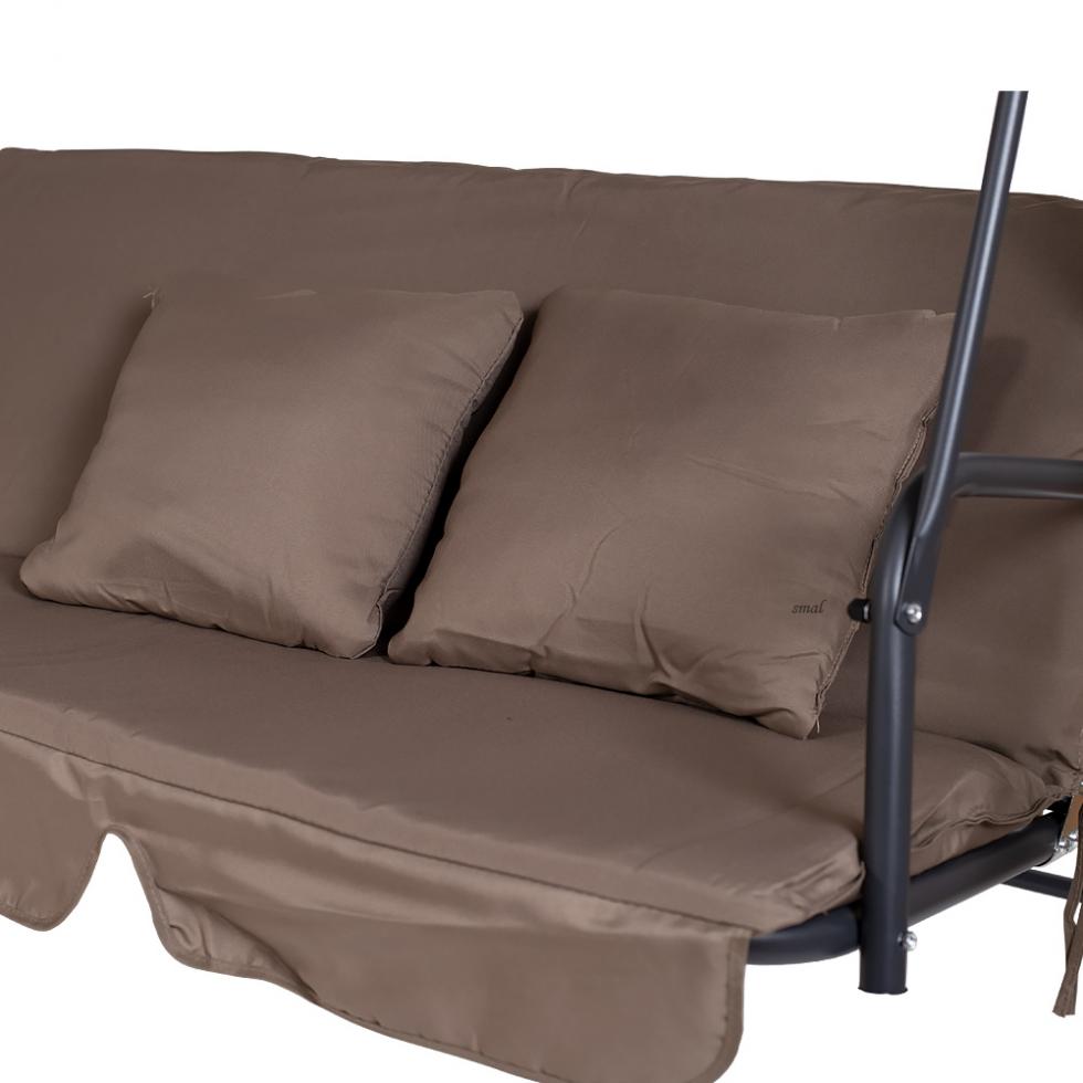 HUŚTAWKA OGRODOWA 3-osobowa ROXI METALOWA BEŻOWA - Huśtawka ROXI - obrazek 7