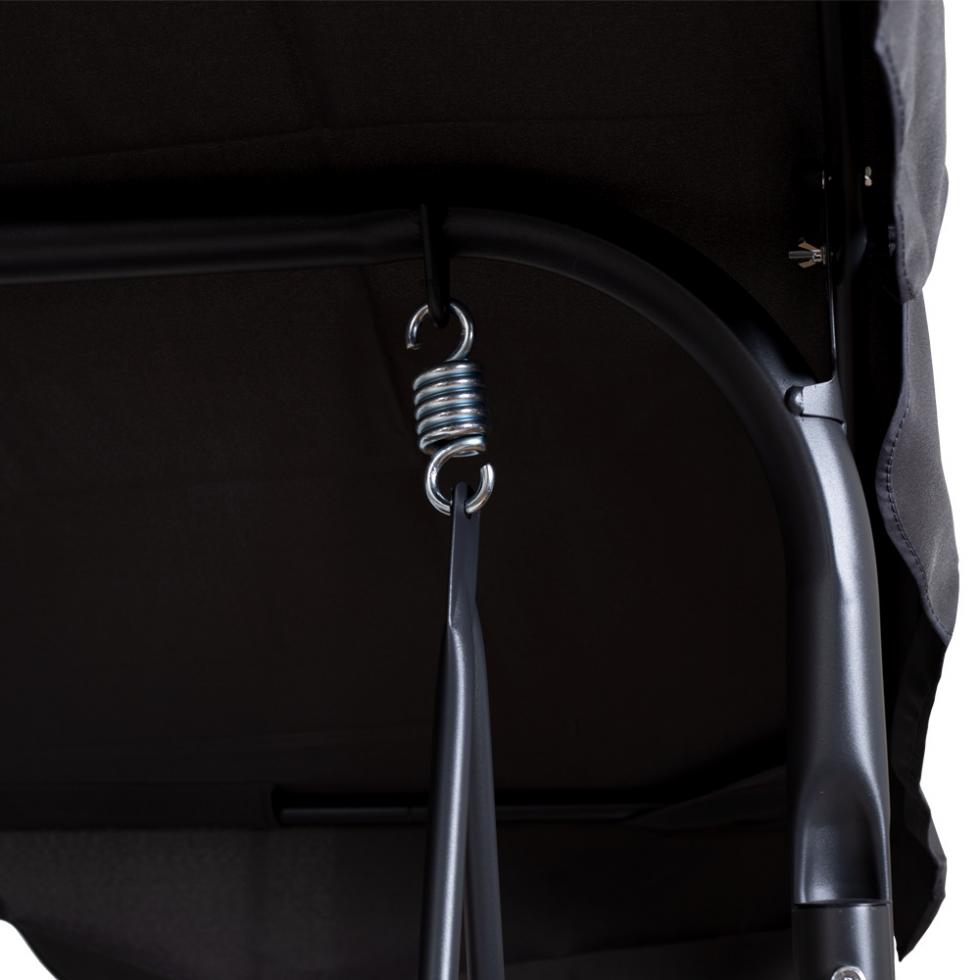 HUŚTAWKA OGRODOWA 3-osobowa ROXI METALOWA SZARA - Huśtawka ROXI - obrazek 5