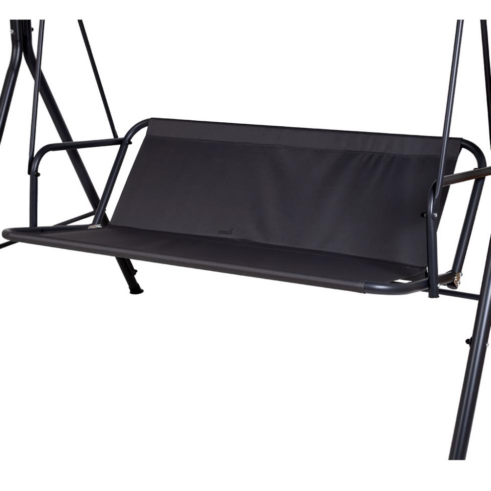 HUŚTAWKA OGRODOWA 3-osobowa ROXI METALOWA SZARA - Huśtawka ROXI - obrazek 11