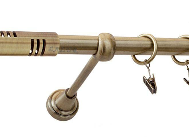 Karnisz ELIS Antyk Mosiądz, Pojedynczy 19 rura gładka - 340 cm