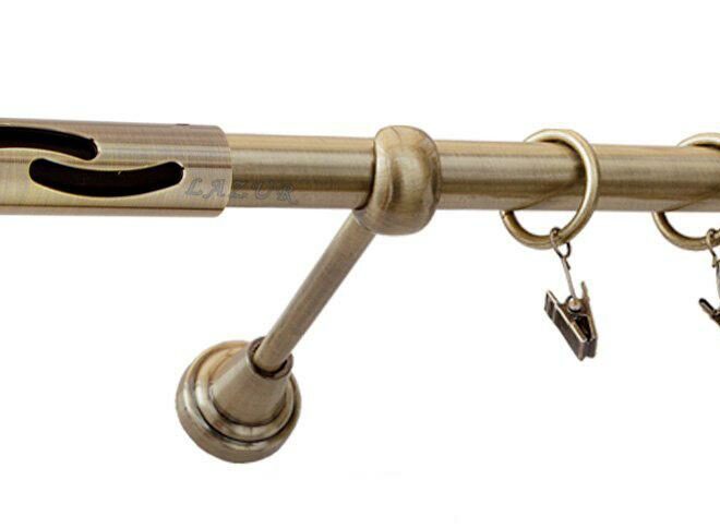 Karnisz FALKO Antyk Mosiądz, Pojedynczy 19 rura gładka - 260 cm