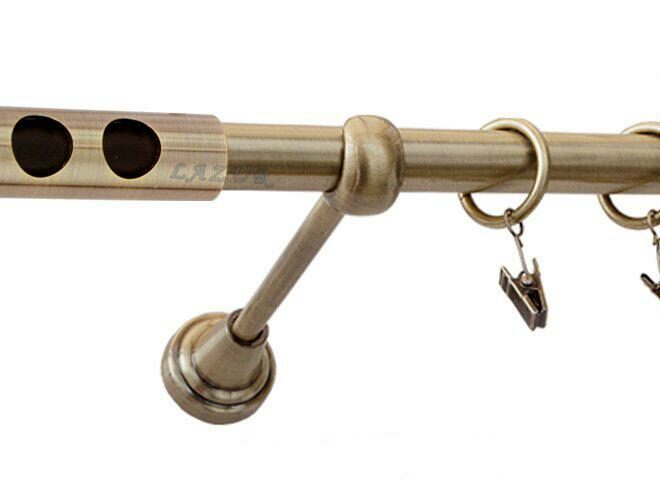 Karnisz DAWI Antyk Mosiądz, Pojedynczy 19 rura gładka - 480 cm