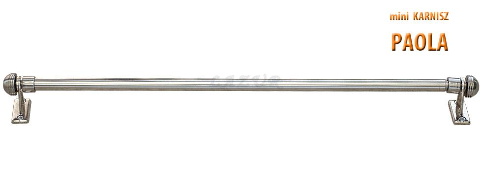 Mini Karnisz Regulowany PAOLA Stal Nierdzewna 100% metal - 120-200 cm - obrazek 2