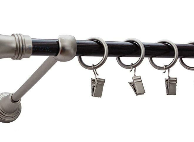 Karnisz PRINCE Satyna Nikiel, Pojedynczy 16 rura wenge - 260 cm