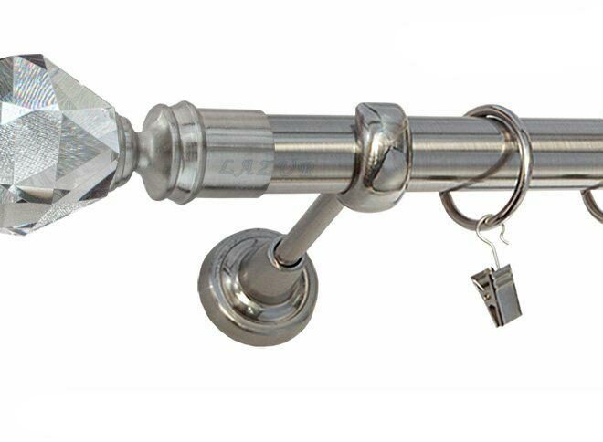 Karnisz TULIP Stal Nierdzewna, Pojedynczy 25 rura gładka - 480 cm