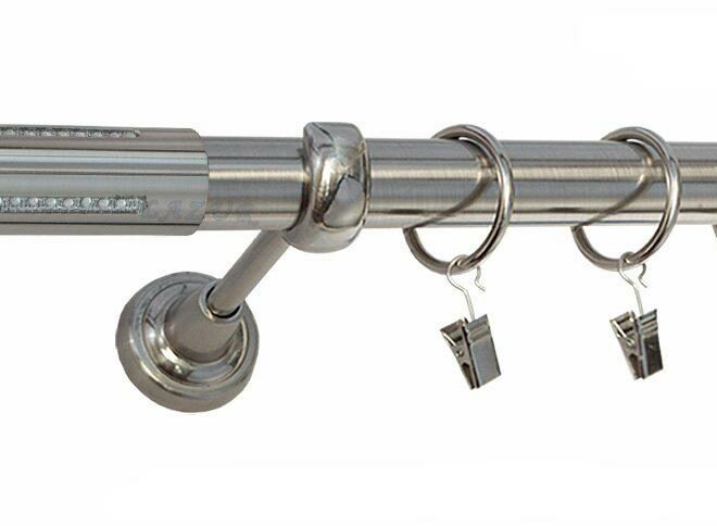 Karnisz LANSO Stal Nierdzewna, Pojedynczy 25 rura gładka - 480 cm