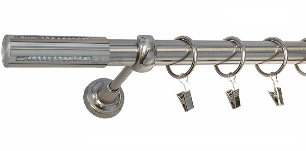 Karnisz LANSO Stal Nierdzewna, Pojedynczy 25 rura gładka - 360 cm