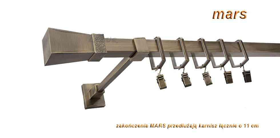 Karnisz MARS Stare Złoto, Pojedynczy 20 KWADRO - 400 cm - obrazek 3