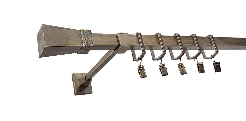 Karnisz MARS Stare Złoto, Pojedynczy 20 KWADRO - 400 cm