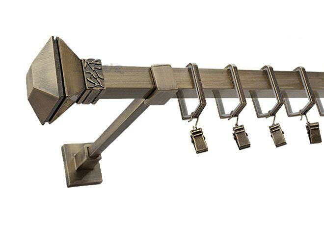 Karnisz MERCURY Stare Złoto, Pojedynczy 20 KWADRO - 480 cm