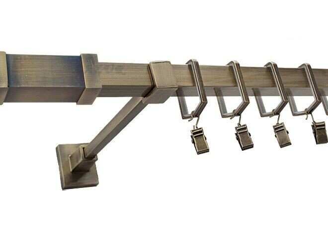 Karnisz KOMETA Stare Złoto, Pojedynczy 20 KWADRO - 180 cm