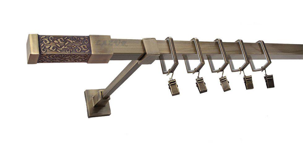 Karnisz URAN Stare Złoto, Pojedynczy 20 KWADRO - 360 cm