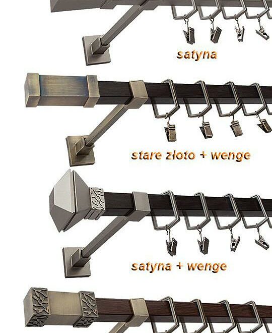 Alternative view of Karnisz JOWISZ Stare Złoto, Pojedynczy 20 KWADRO - 260 cm