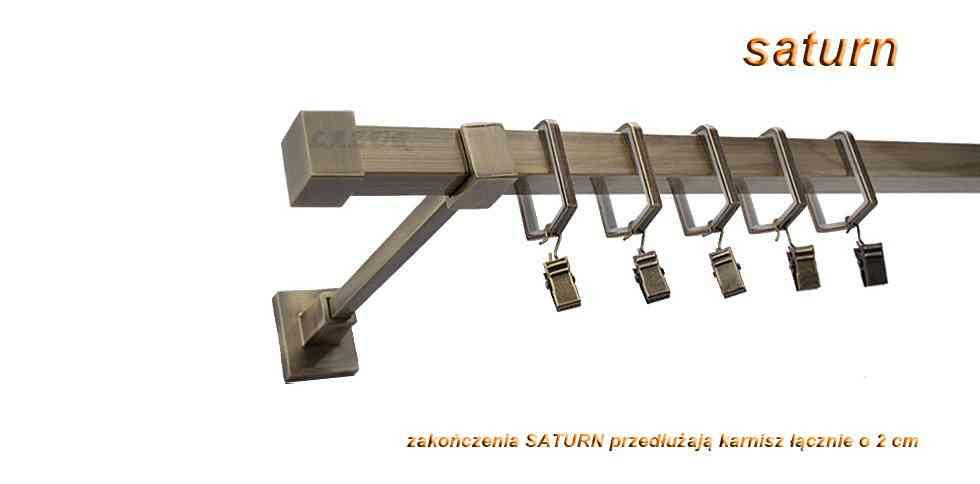 Karnisz SATURN Stare Złoto, Pojedynczy 20 KWADRO - 320 cm - obrazek 3