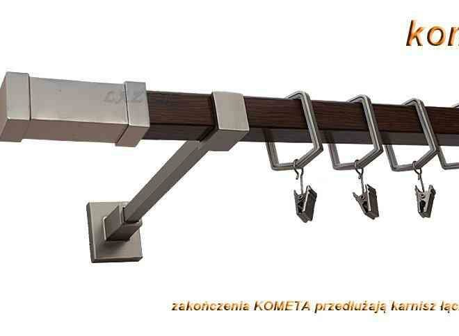 Alternative view of Karnisz KOMETA Satyna + Orzech, Pojedynczy 20 KWADRO - 480 cm