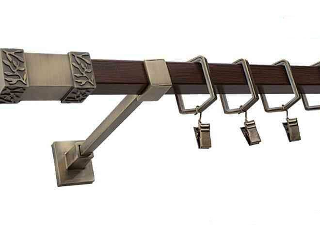 Karnisz VENUS Stare Złoto + Orzech, Pojedynczy 20 KWADRO - 480 cm