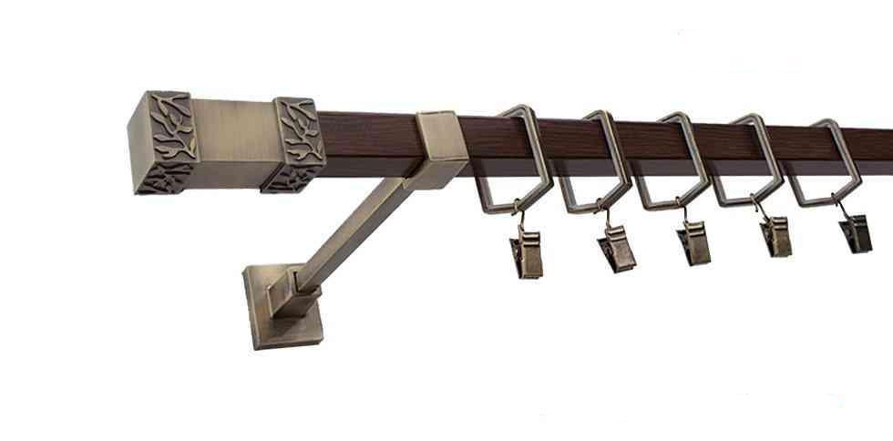 Karnisz VENUS Stare Złoto + Orzech, Pojedynczy 20 KWADRO - 320 cm